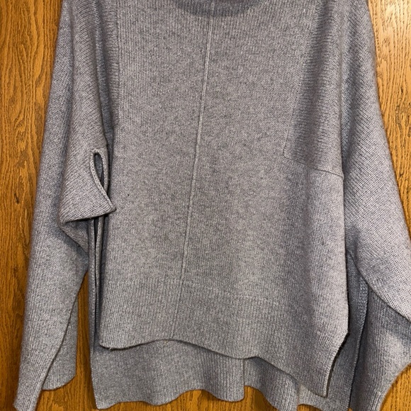 Nordstrom Signature Grey Cashmere sleeved shrug  Sz. S - Picture 1 of 6